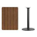 Tavolo da bar laminato nero / mogano / naturale / noce, 4 posti, 30x42"