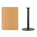 Tavolo da bar laminato nero / mogano / naturale / noce, 4 posti, 30x42"