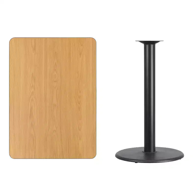 Tavolo da bar laminato nero / mogano / naturale / noce, 4 posti, 30x42"
