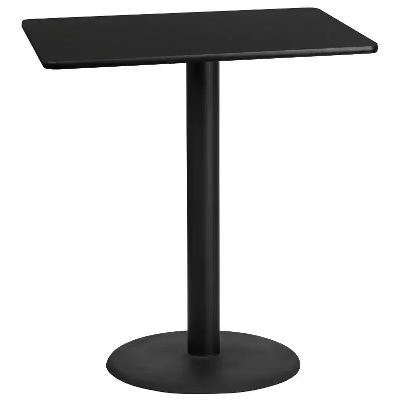 Tavolo da bar laminato nero / mogano / naturale / noce, 4 posti, 30x42"
