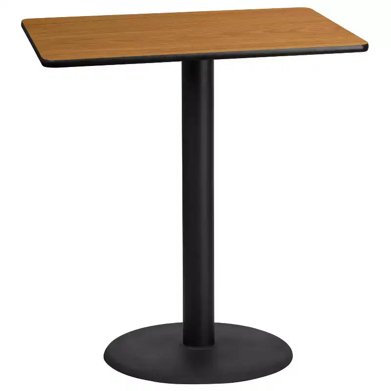 Tavolo da bar laminato nero / mogano / naturale / noce, 4 posti, 30x42"