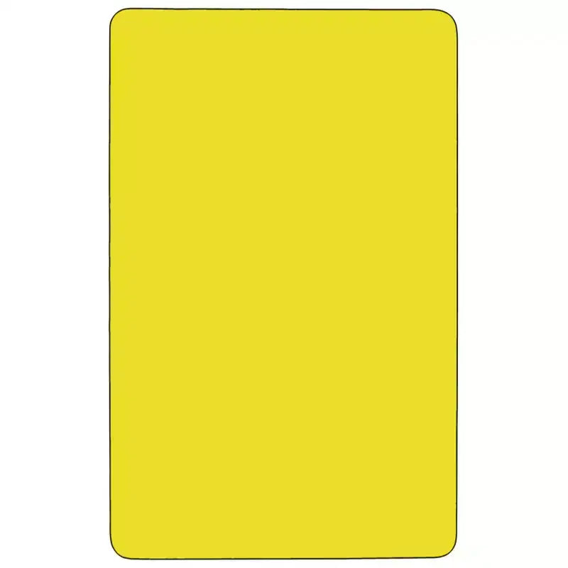 Tavolo attività regolabile rettangolare rosso/giallo, posti a sedere fino a 8 adulti