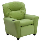 Beige/Nero/Blu/Rosa/Rosso/Marrone/Mimetico, Vinile/Microfibra/Pelle sintetica/Tessuto, Poltrona reclinabile per bambini con portabicchieri, 1 posto