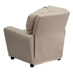 Beige/Nero/Blu/Rosa/Rosso/Marrone/Mimetico, Vinile/Microfibra/Pelle sintetica/Tessuto, Poltrona reclinabile per bambini con portabicchieri, 1 posto