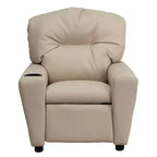 Beige/Nero/Blu/Rosa/Rosso/Marrone/Mimetico, Vinile/Microfibra/Pelle sintetica/Tessuto, Poltrona reclinabile per bambini con portabicchieri, 1 posto