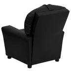 Beige/Nero/Blu/Rosa/Rosso/Marrone/Mimetico, Vinile/Microfibra/Pelle sintetica/Tessuto, Poltrona reclinabile per bambini con portabicchieri, 1 posto