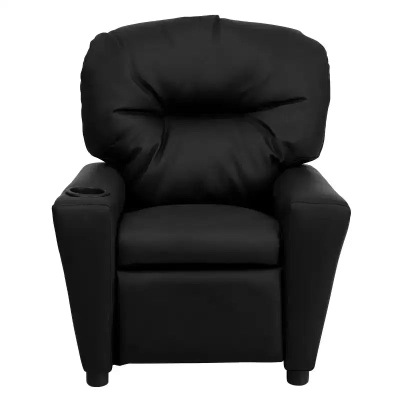 Beige/Nero/Blu/Rosa/Rosso/Marrone/Mimetico, Vinile/Microfibra/Pelle sintetica/Tessuto, Poltrona reclinabile per bambini con portabicchieri, 1 posto