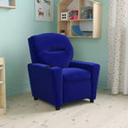 Beige/Nero/Blu/Rosa/Rosso/Marrone/Mimetico, Vinile/Microfibra/Pelle sintetica/Tessuto, Poltrona reclinabile per bambini con portabicchieri, 1 posto