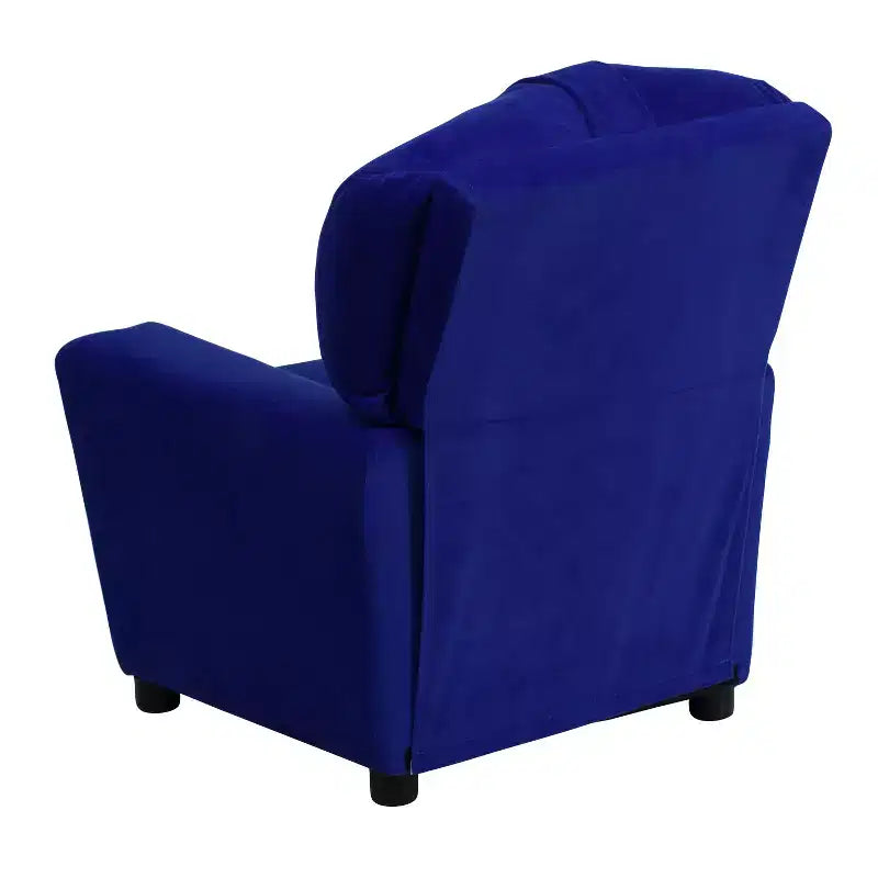 Beige/Nero/Blu/Rosa/Rosso/Marrone/Mimetico, Vinile/Microfibra/Pelle sintetica/Tessuto, Poltrona reclinabile per bambini con portabicchieri, 1 posto
