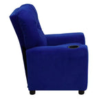 Beige/Nero/Blu/Rosa/Rosso/Marrone/Mimetico, Vinile/Microfibra/Pelle sintetica/Tessuto, Poltrona reclinabile per bambini con portabicchieri, 1 posto