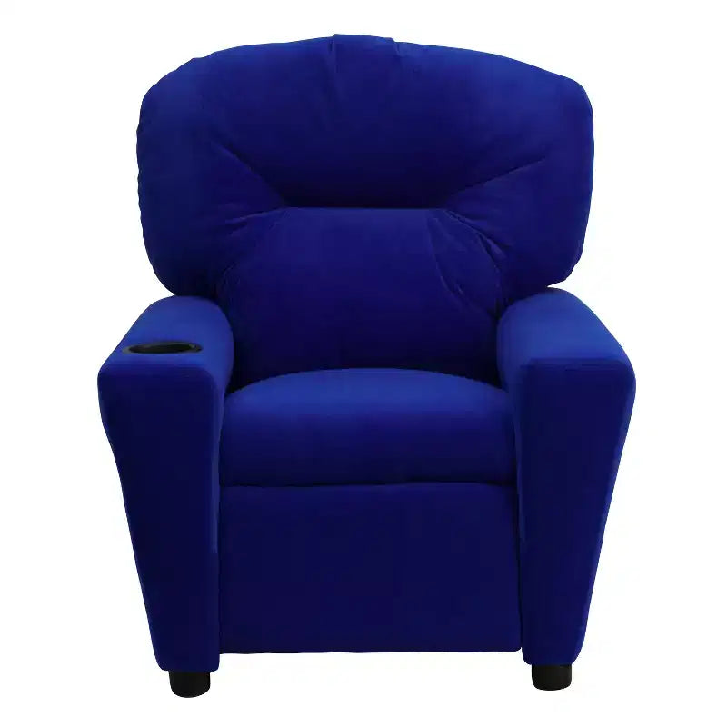 Beige/Nero/Blu/Rosa/Rosso/Marrone/Mimetico, Vinile/Microfibra/Pelle sintetica/Tessuto, Poltrona reclinabile per bambini con portabicchieri, 1 posto