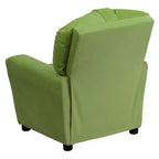 Beige/Nero/Blu/Rosa/Rosso/Marrone/Mimetico, Vinile/Microfibra/Pelle sintetica/Tessuto, Poltrona reclinabile per bambini con portabicchieri, 1 posto