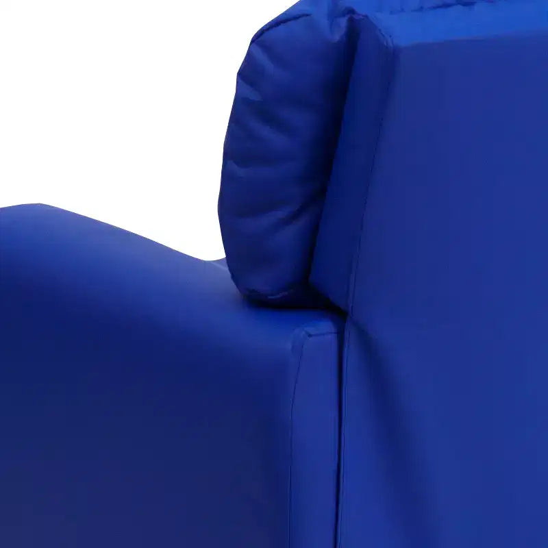 Beige/Nero/Blu/Rosa/Rosso/Marrone/Mimetico, Vinile/Microfibra/Pelle sintetica/Tessuto, Poltrona reclinabile per bambini con portabicchieri, 1 posto