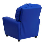 Beige/Nero/Blu/Rosa/Rosso/Marrone/Mimetico, Vinile/Microfibra/Pelle sintetica/Tessuto, Poltrona reclinabile per bambini con portabicchieri, 1 posto