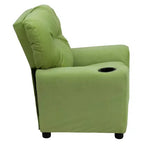 Beige/Nero/Blu/Rosa/Rosso/Marrone/Mimetico, Vinile/Microfibra/Pelle sintetica/Tessuto, Poltrona reclinabile per bambini con portabicchieri, 1 posto