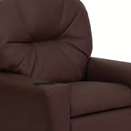 Beige/Nero/Blu/Rosa/Rosso/Marrone/Mimetico, Vinile/Microfibra/Pelle sintetica/Tessuto, Poltrona reclinabile per bambini con portabicchieri, 1 posto