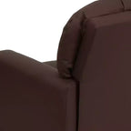 Beige/Nero/Blu/Rosa/Rosso/Marrone/Mimetico, Vinile/Microfibra/Pelle sintetica/Tessuto, Poltrona reclinabile per bambini con portabicchieri, 1 posto