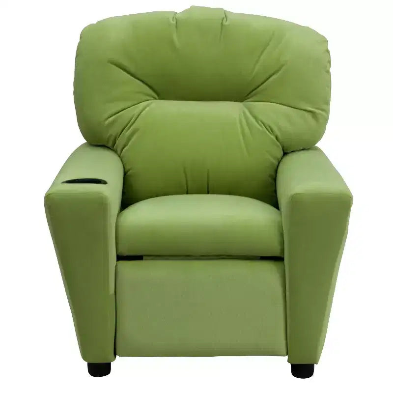 Beige/Nero/Blu/Rosa/Rosso/Marrone/Mimetico, Vinile/Microfibra/Pelle sintetica/Tessuto, Poltrona reclinabile per bambini con portabicchieri, 1 posto