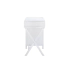 Scrivania con vano laterale grigio/blu scuro/bianco a 4 cassetti, 1 persona