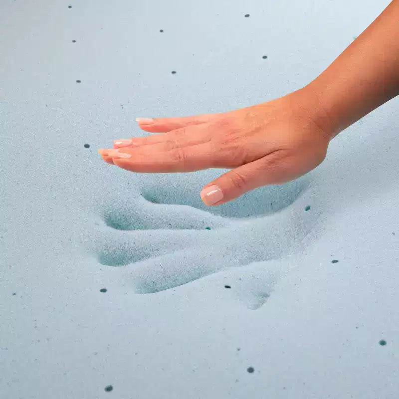 Materasso a molle insacchettate White Medium Plush e Topper in Memory Gel – Singolo/Una piazza e mezza/Matrimoniale/King