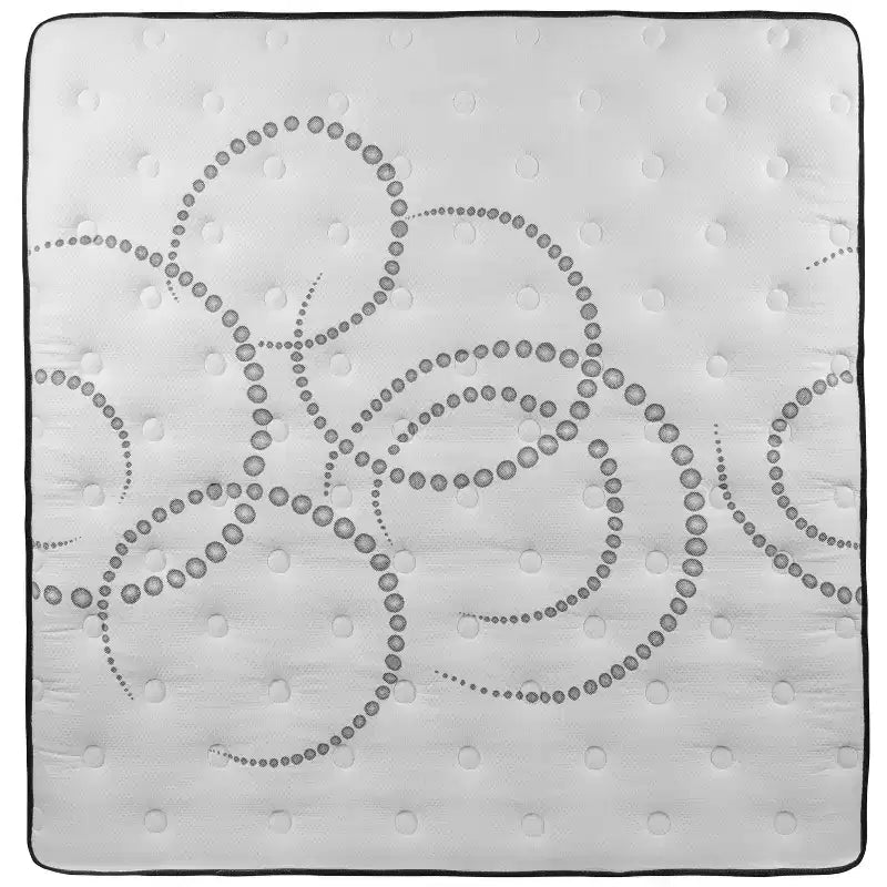 Materasso a molle insacchettate White Medium Plush e Topper in Memory Gel – Singolo/Una piazza e mezza/Matrimoniale/King