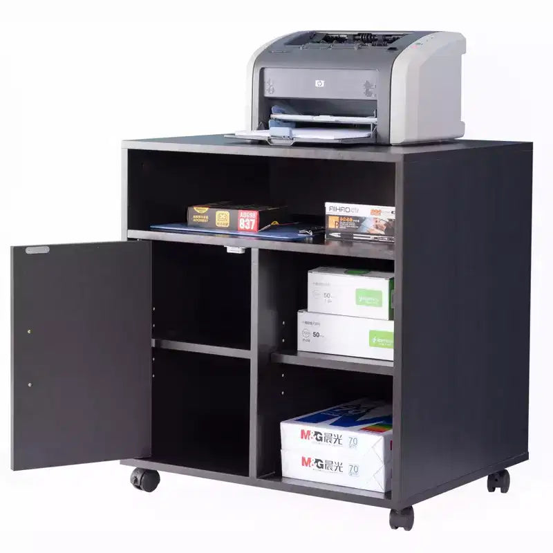 Basicwise Printer Kitchen Office Storage Stand With Casters