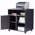 Basicwise Printer Kitchen Office Storage Stand With Casters