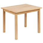 Set per bambini composto da tavolo in legno massello e 2 sedie - grigio / naturale / bianco - 2 posti