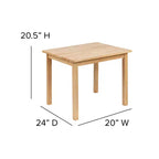 Set per bambini composto da tavolo in legno massello e 2 sedie - grigio / naturale / bianco - 2 posti