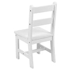 Set per bambini composto da tavolo in legno massello e 2 sedie - grigio / naturale / bianco - 2 posti