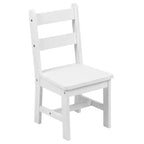 Set per bambini composto da tavolo in legno massello e 2 sedie - grigio / naturale / bianco - 2 posti