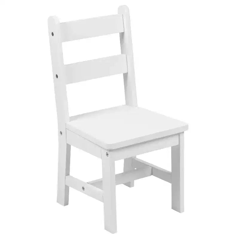 Set 3 pezzi tavolo e 2 sedie per bambini in legno massello – Grigio / Naturale / Bianco – 2 posti