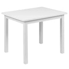 Set per bambini composto da tavolo in legno massello e 2 sedie - grigio / naturale / bianco - 2 posti