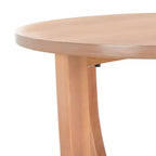 Tavolino rotondo d'appoggio – Grigio Cenere / Blu / Miele Naturale / Bianco Decapato, Stile Cottage, 1 Pezzo