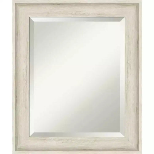 Regal Framed Bathroom Vanity Wall Mirror Birch Cream - Amanti Art