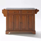 Lafayette Gray Granite Top Full Size Kitchen Island/Cart - Crosley